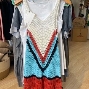 Colorful Crochet Fringe Dress